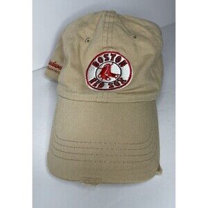 Boston Red Sox Youth Hat Cap Khaki Tan Adjustable Distressed Look Budweiser